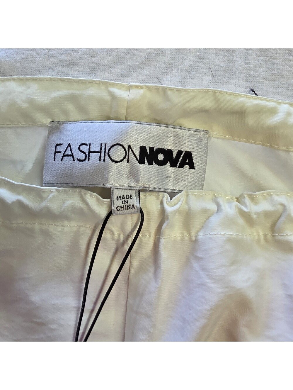Fashion NOVA Sporty Spice Nylon Pant - Red Stripe White/combo Large - Picture 6 of 11
